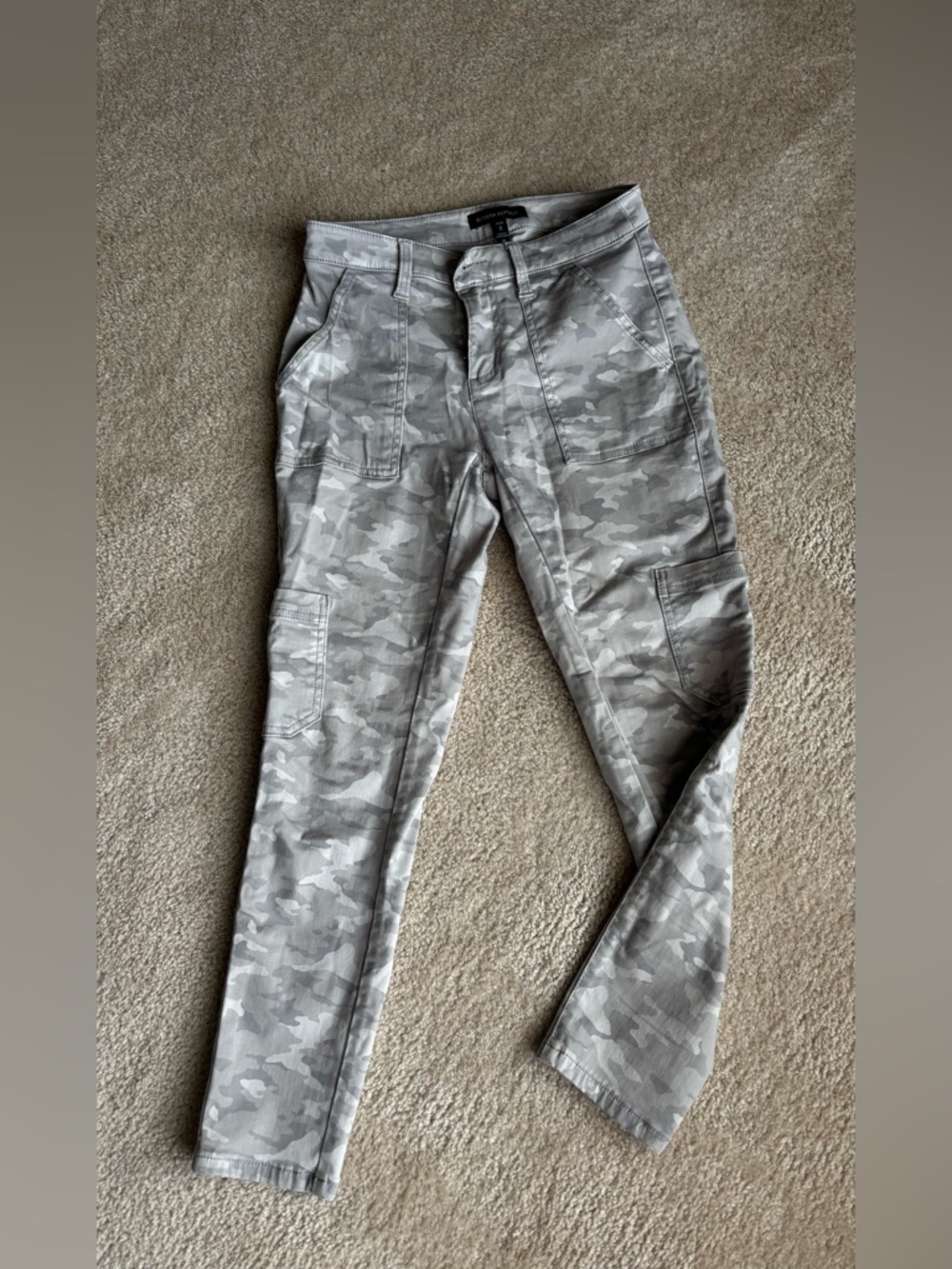 Banana Republic Gray Camo Cargo Pants